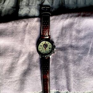 Citizen eco-drive brown leather watch